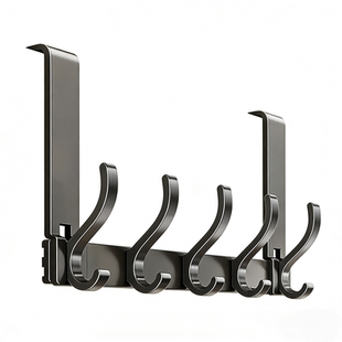 门后挂钩挂衣架免打孔门上卧室衣服挂架墙上壁挂门背式收纳置物架
