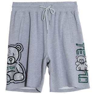 TCH潮牌轻奢潮牌潮牌大C短裤小熊烫钻商场时尚个性同款T66A216105