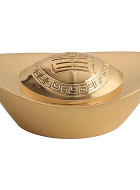 大小号仿真金元宝工艺品实心黄铜