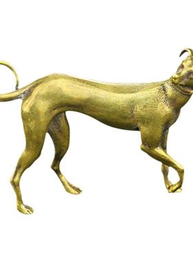 实心生肖狗灵缇小摆件惠比特微雕