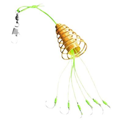 防挂底爆炸钩防刮伊势尼鱼钩6钩新钓组大弹簧炸弹钩鲢鱼渔具配件