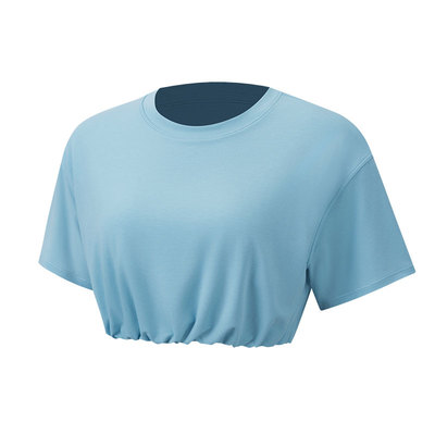 Jersey 女士训练平纹针织加短款短袖 T 恤丨lululemon丨LW3KGNS