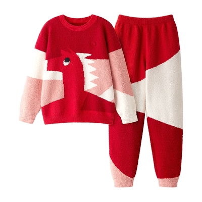红色计划555Home儿童睡衣半边绒