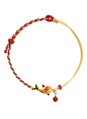 足金锦鲤本命年女款手链礼品手饰