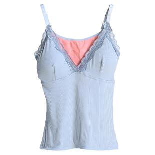 秋冬加绒加厚保暖吊带背心女带胸垫修身日韩大奶二代打底内衣bra
