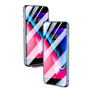 Newyu适用苹果8Plus钢化膜iPhone7全屏3SE2抗蓝光护眼全包边P手机i7六i8七ip八iphonese6s防指纹6sp二代贴膜