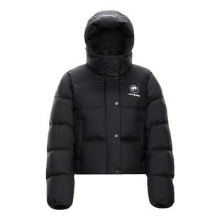 [张予曦同款]骆驼熊猫短款黑色羽绒服女装冬新款好看保暖羽绒外套