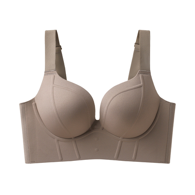 大胸显大大码内衣舒适上托防下垂