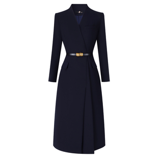 玮宝来白色连衣裙珠宝店美业美容院工作服面试职业连衣裙女工装裙