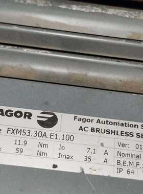 【请询价】法格(FAGOR)伺服电机 FXM53.30A.E1.100