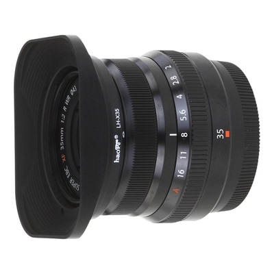 号歌 富士镜头XF 35/F2 23mm F2 方形遮光罩 XPRO3 XT4 XE3相机
