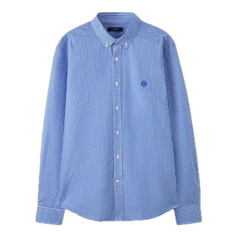 SCOFIELD男装26年夏季新品100%棉日常通勤舒适经典小方格衬衫男