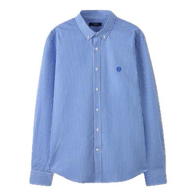 SCOFIELD男装26年夏季新品100%棉日常通勤舒适经典小方格衬衫男