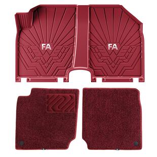 FA全TPE适用五菱缤果注塑无异味环保汽车脚垫宾果改装咖色粉色