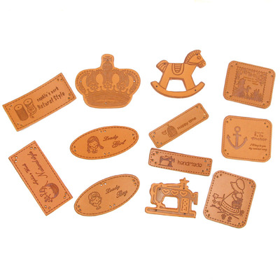 PU皮标皮革补丁贴布标