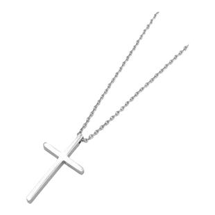 抖音潮款ins原宿风街头个性钛钢十字架项链百搭吊坠配饰男女同款
