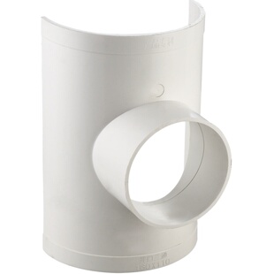 PVC开口三通接头75转50/32变25空调排水管斜三通补漏110管配件160