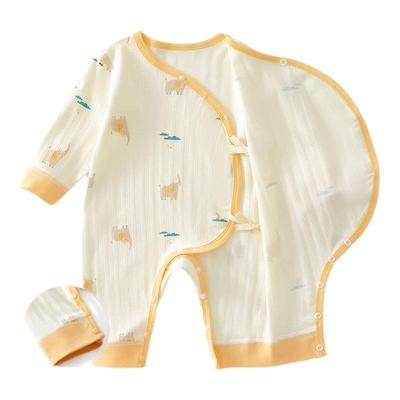 新生婴儿宝宝夹棉保暖衣服蛤衣