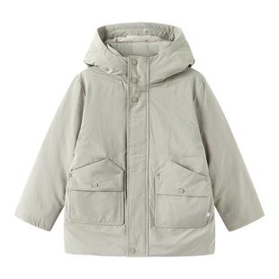 【premium】巴拉巴拉高端线冬季白鹅绒服温暖羽绒服连帽外套男童