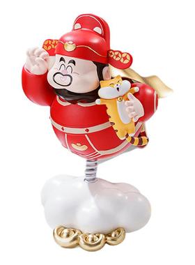 财神爷工位招财装饰摆件