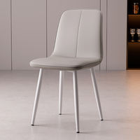 The dining chairs are modern and simple Nordic light luxury ironwork backrest chairs, negotiation desks and chairs, and casual dining tables and chairs thumbnail 7