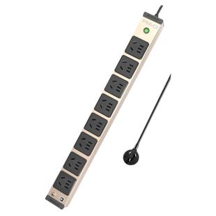 突破（M&G）PDU机柜插座家用办公机房插排8位带USB开关电源接线板