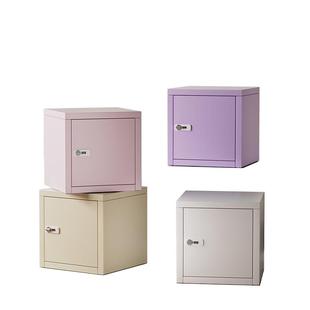 铁皮柜带锁文件储物柜办公室小型收纳密码箱学生家用手机保险箱