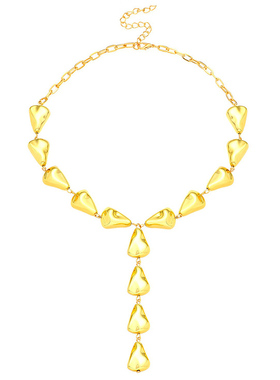 欧美夸张巴洛克Y型锁骨链项链