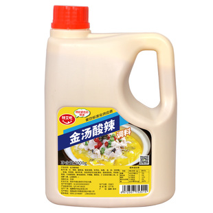 金汤酸辣酱酸汤肥牛调料泡椒田鸡牛蛙底料酸菜鱼火锅汤料商用4斤