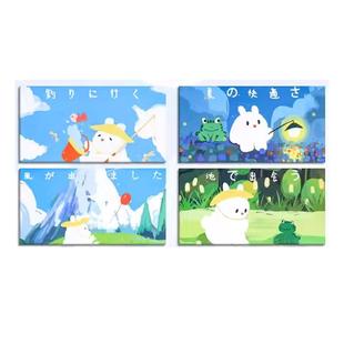 生日节日贺卡信纸信封套装信笺信签纸张高级感可爱卡通情侣手写情书表白彩色内页稿纸卡通动漫校庆书信邀请函