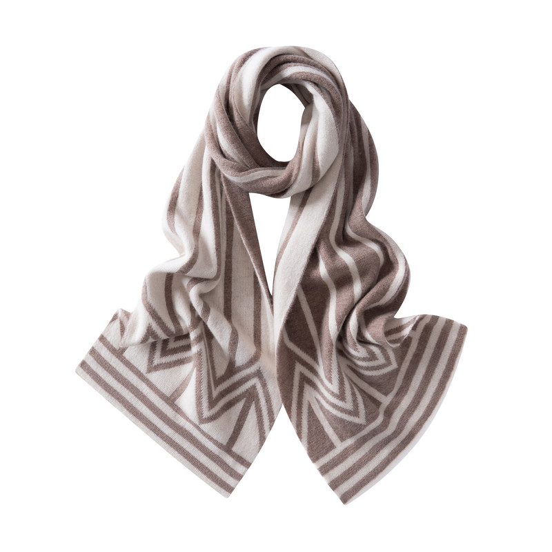 秋冬纯山羊绒加厚保暖围巾男女