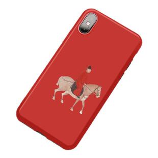 人骑图马年马上当官国潮上新了故宫联名防摔适用iphone苹果16小米17华为全包14pro红色max手机壳15本命年2026