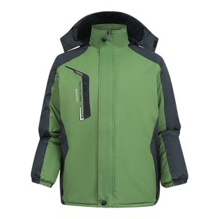 棉服男款冬季外套男士冬装冲锋衣加绒加厚防寒棉衣劳保棉袄工作服