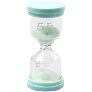 萌学 沙漏计时器1/3/5分钟刷牙吃饭学习时间流沙瓶儿童计时器耐摔