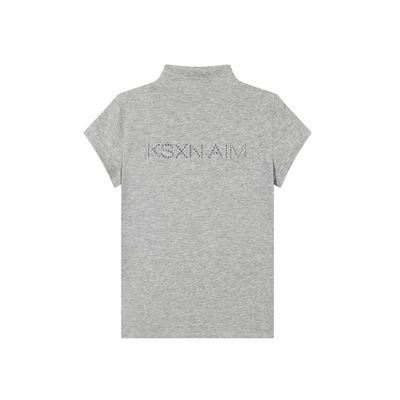 KSXN基础烫钻堆堆领短袖T恤