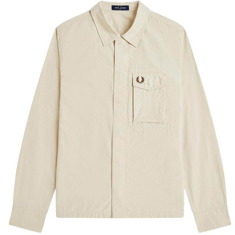 FREDPERRY纯色翻领夹克