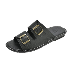 Pansy盼喜日本新款男士凉拖鞋轻便平底防滑休闲男鞋夏季