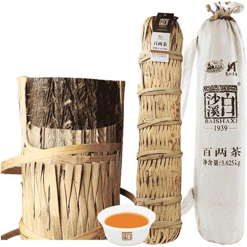 湖南安化黑茶正宗白沙溪千两茶花卷茶传统手工 2012年百两茶3.6kg