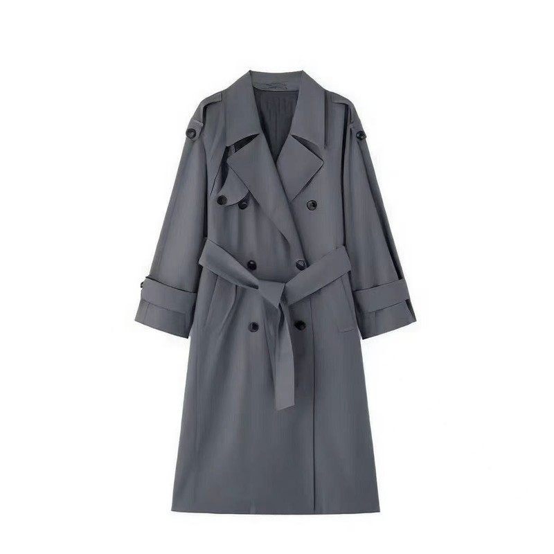 羽绒内胆风衣外套女中长款秋冬新款韩系廓形高级感英伦风气质大衣