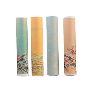 红星宣纸红星牌书法纸复古蜡染长卷千里江山图微喷作品彩笺半生半熟古风复古绘画小楷毛笔空白彩色作品书法纸