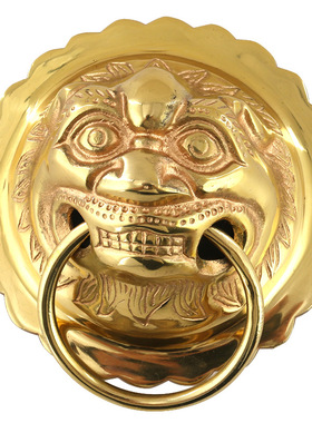 家居寺庙拉手铜黄铜中式风工艺品