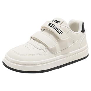 大黄蜂童鞋儿童板鞋2026春季新款女童鞋子男中大童运动小白休闲鞋