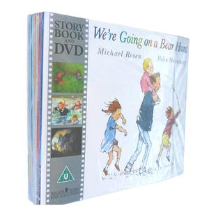 【附音频光盘】儿童经典绘本10册 英文原版 We're Going on a Bear Hunt我们一起去猎熊捉Owl Babies猫头鹰宝宝汉娜的惊喜英语书籍