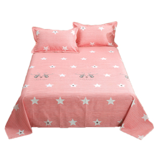 山东老粗布床单单件三件套双人单人棉麻加厚加密大炕单3米床定做