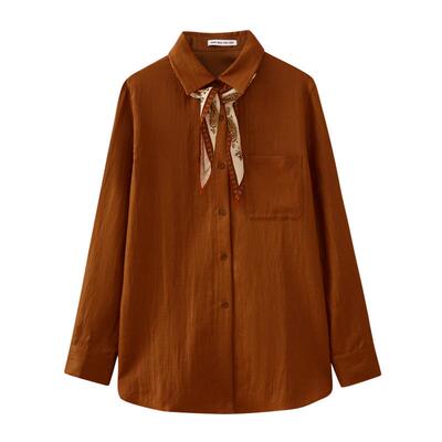 水云间女装天丝亚麻衬衫