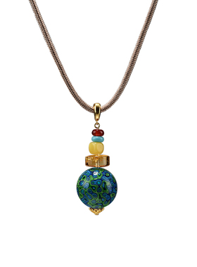 【如愿塔】天然水晶大漆珠项链