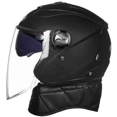 可拆卸围脖电动车头盔防雾保暖