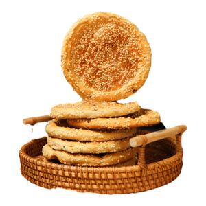 纯碱烤饼芝麻饼独立包装手工老式酥脆早代餐零食山西柳林特产即食