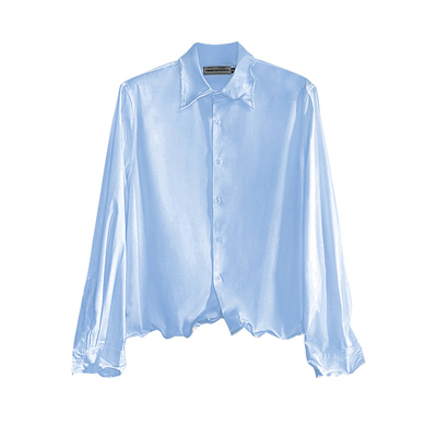 基础简约扭扭铝丝衬衫