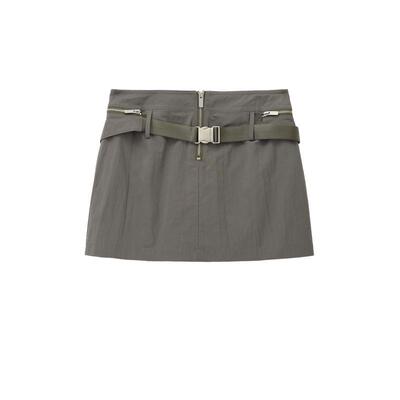 REVAN芮范设计师款甜酷工装风质感短裙RM11501228